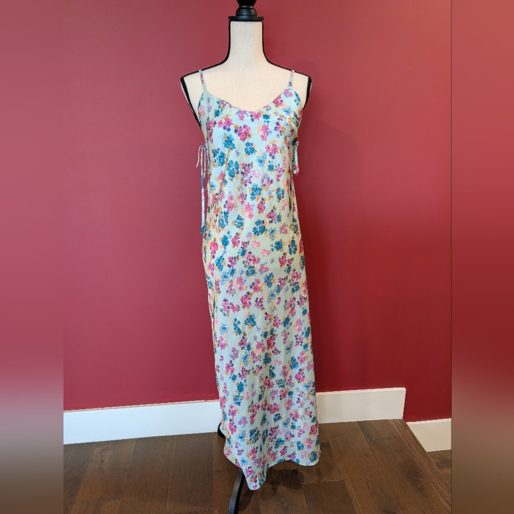 Floral Spaghetti Strap Maxi Dress